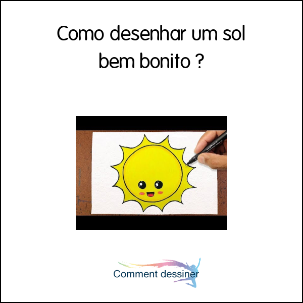 Como desenhar um sol bem bonito